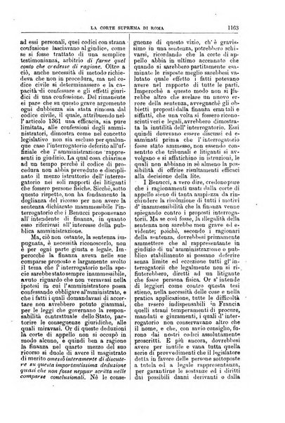 La Corte suprema di Roma raccolta periodica delle sentenze della Corte di cassazione di Roma