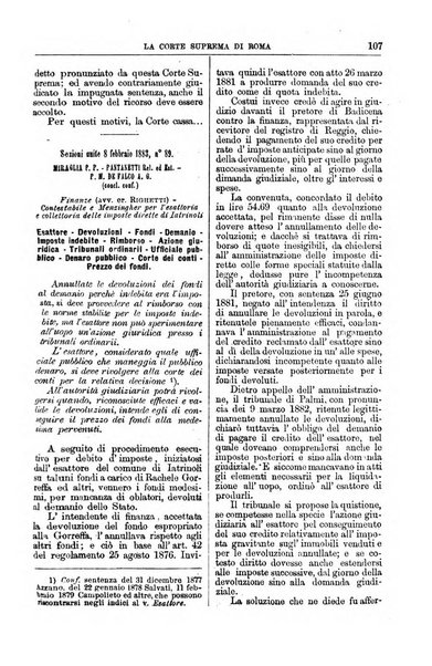 La Corte suprema di Roma raccolta periodica delle sentenze della Corte di cassazione di Roma