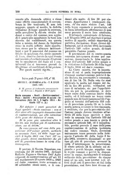 La Corte suprema di Roma raccolta periodica delle sentenze della Corte di cassazione di Roma