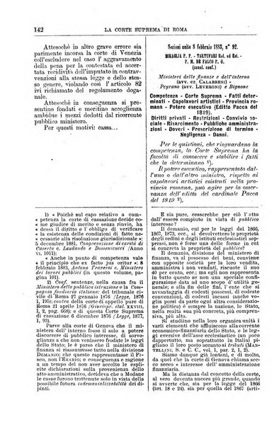 La Corte suprema di Roma raccolta periodica delle sentenze della Corte di cassazione di Roma