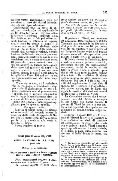 La Corte suprema di Roma raccolta periodica delle sentenze della Corte di cassazione di Roma