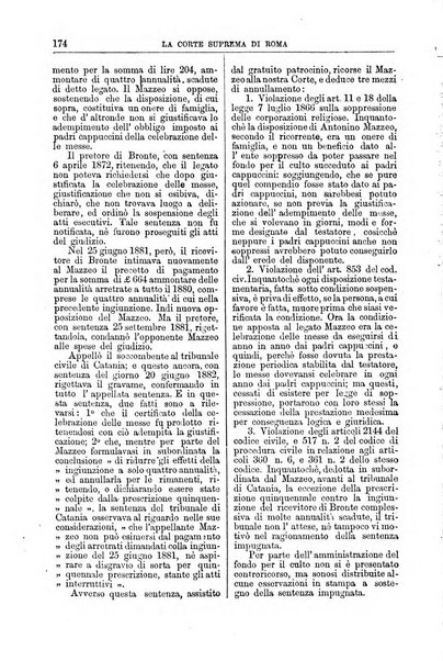 La Corte suprema di Roma raccolta periodica delle sentenze della Corte di cassazione di Roma