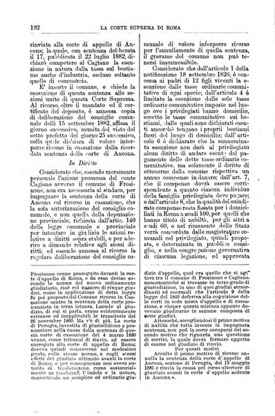 La Corte suprema di Roma raccolta periodica delle sentenze della Corte di cassazione di Roma