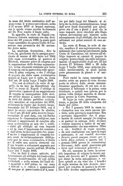 La Corte suprema di Roma raccolta periodica delle sentenze della Corte di cassazione di Roma