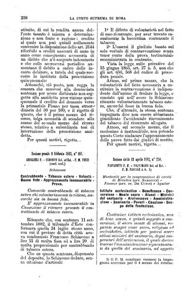 La Corte suprema di Roma raccolta periodica delle sentenze della Corte di cassazione di Roma