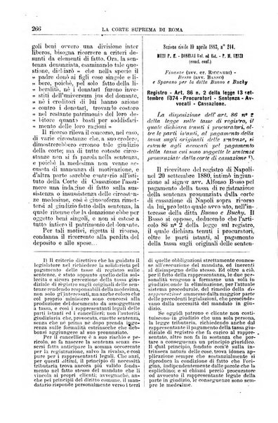 La Corte suprema di Roma raccolta periodica delle sentenze della Corte di cassazione di Roma