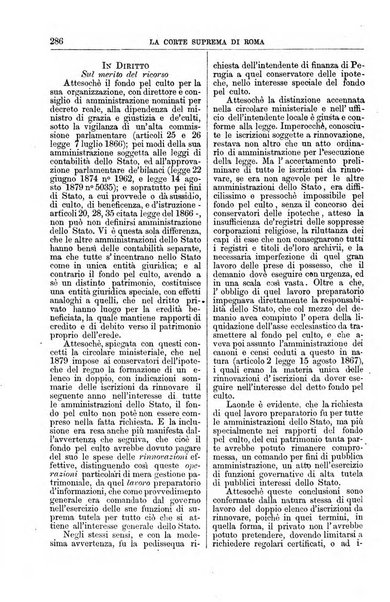 La Corte suprema di Roma raccolta periodica delle sentenze della Corte di cassazione di Roma