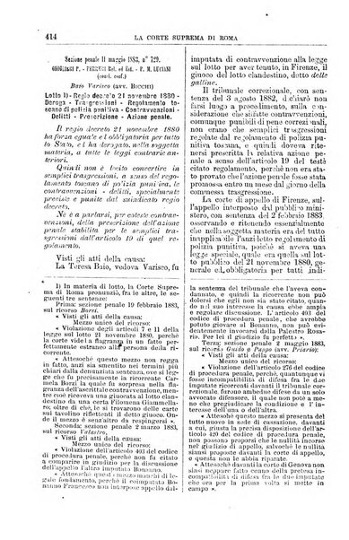 La Corte suprema di Roma raccolta periodica delle sentenze della Corte di cassazione di Roma