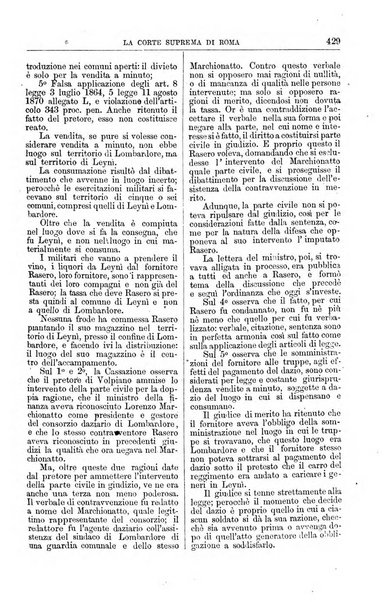 La Corte suprema di Roma raccolta periodica delle sentenze della Corte di cassazione di Roma