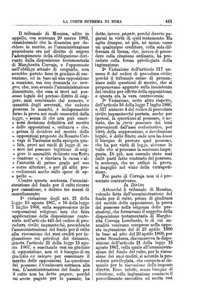 La Corte suprema di Roma raccolta periodica delle sentenze della Corte di cassazione di Roma