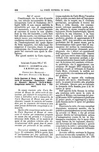 La Corte suprema di Roma raccolta periodica delle sentenze della Corte di cassazione di Roma