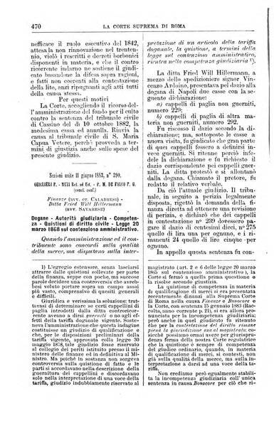 La Corte suprema di Roma raccolta periodica delle sentenze della Corte di cassazione di Roma