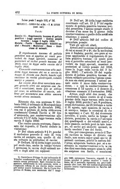 La Corte suprema di Roma raccolta periodica delle sentenze della Corte di cassazione di Roma