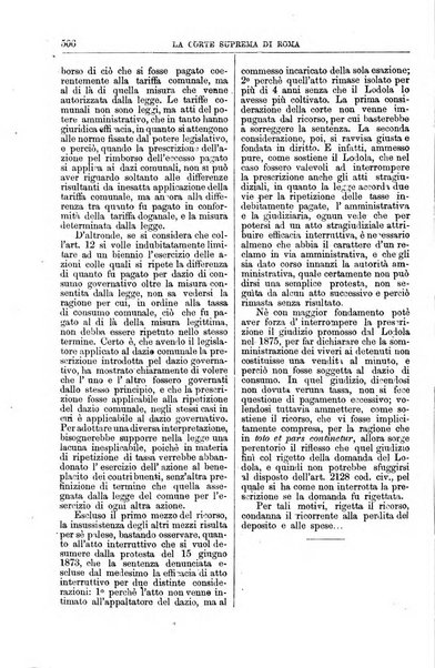 La Corte suprema di Roma raccolta periodica delle sentenze della Corte di cassazione di Roma