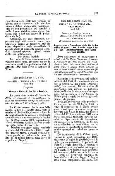 La Corte suprema di Roma raccolta periodica delle sentenze della Corte di cassazione di Roma