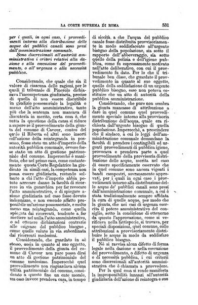 La Corte suprema di Roma raccolta periodica delle sentenze della Corte di cassazione di Roma