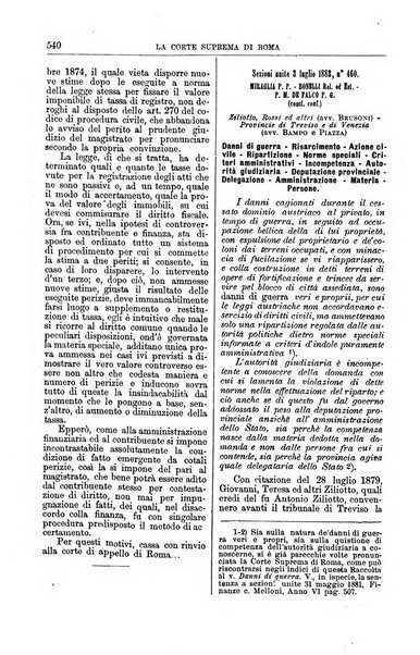 La Corte suprema di Roma raccolta periodica delle sentenze della Corte di cassazione di Roma