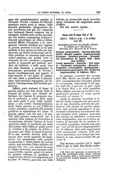 La Corte suprema di Roma raccolta periodica delle sentenze della Corte di cassazione di Roma