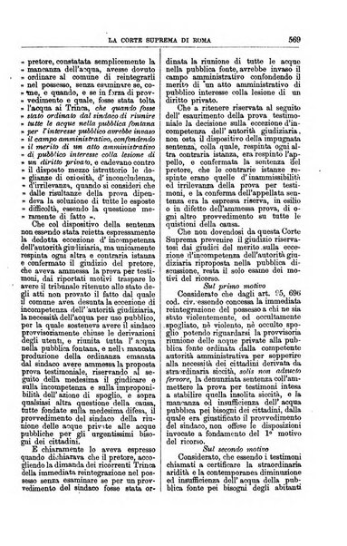 La Corte suprema di Roma raccolta periodica delle sentenze della Corte di cassazione di Roma