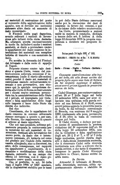 La Corte suprema di Roma raccolta periodica delle sentenze della Corte di cassazione di Roma