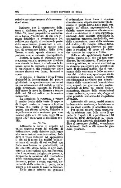 La Corte suprema di Roma raccolta periodica delle sentenze della Corte di cassazione di Roma