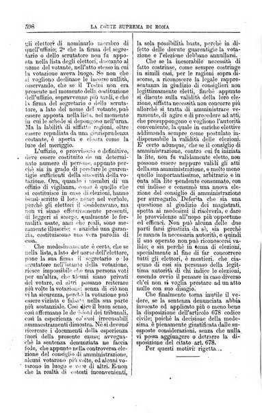 La Corte suprema di Roma raccolta periodica delle sentenze della Corte di cassazione di Roma