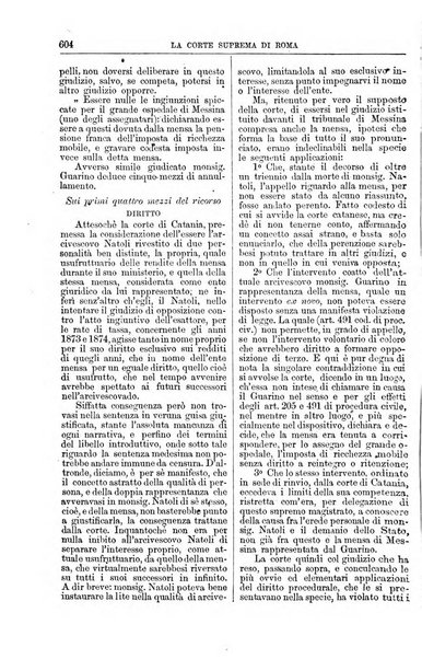 La Corte suprema di Roma raccolta periodica delle sentenze della Corte di cassazione di Roma