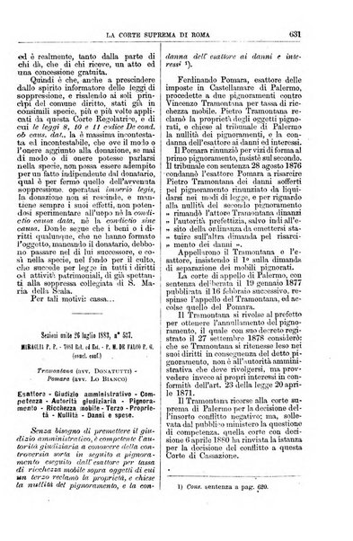 La Corte suprema di Roma raccolta periodica delle sentenze della Corte di cassazione di Roma