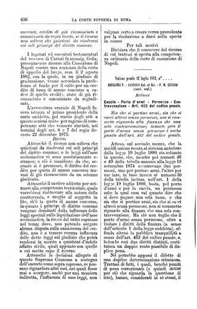 La Corte suprema di Roma raccolta periodica delle sentenze della Corte di cassazione di Roma