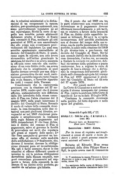 La Corte suprema di Roma raccolta periodica delle sentenze della Corte di cassazione di Roma