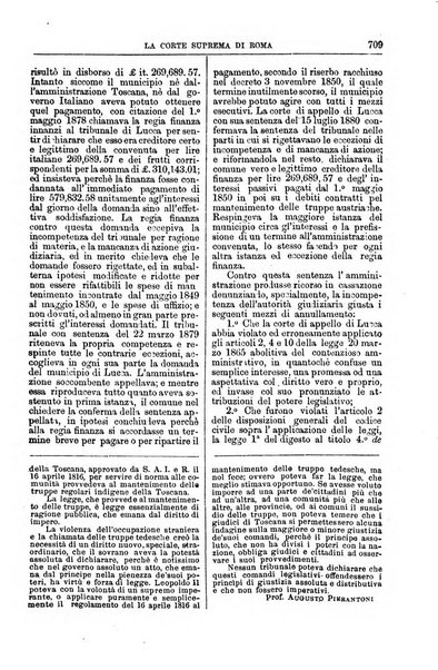 La Corte suprema di Roma raccolta periodica delle sentenze della Corte di cassazione di Roma