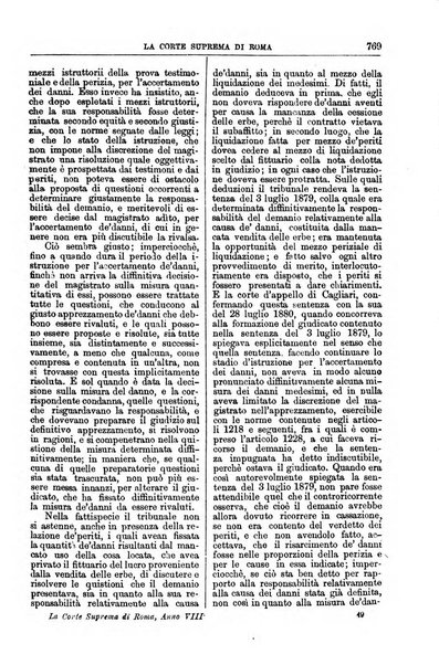 La Corte suprema di Roma raccolta periodica delle sentenze della Corte di cassazione di Roma