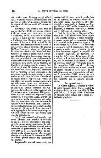 La Corte suprema di Roma raccolta periodica delle sentenze della Corte di cassazione di Roma