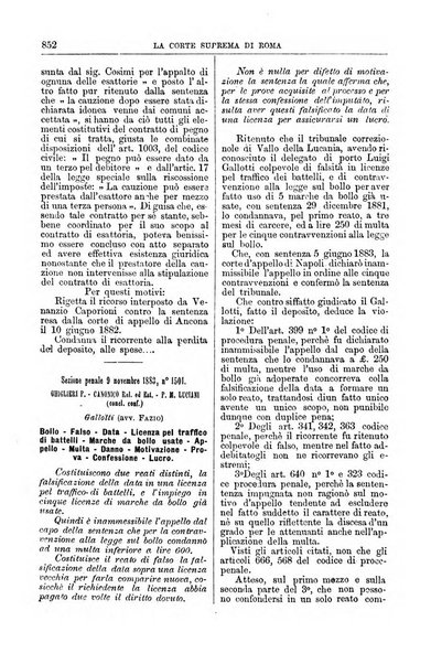 La Corte suprema di Roma raccolta periodica delle sentenze della Corte di cassazione di Roma