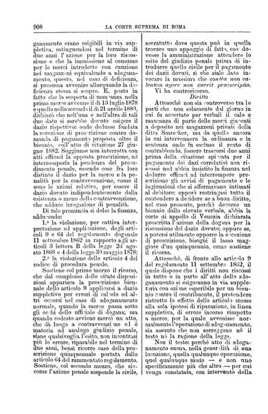 La Corte suprema di Roma raccolta periodica delle sentenze della Corte di cassazione di Roma