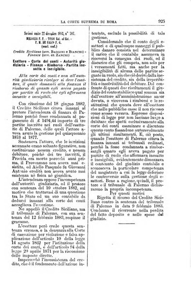 La Corte suprema di Roma raccolta periodica delle sentenze della Corte di cassazione di Roma