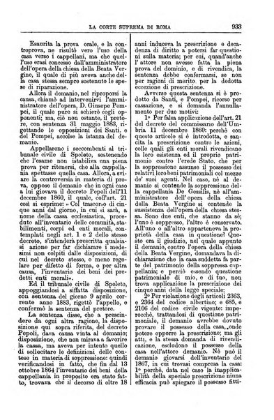 La Corte suprema di Roma raccolta periodica delle sentenze della Corte di cassazione di Roma