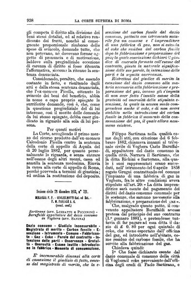 La Corte suprema di Roma raccolta periodica delle sentenze della Corte di cassazione di Roma