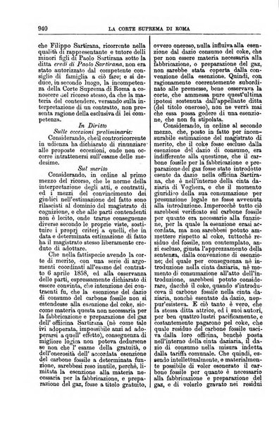 La Corte suprema di Roma raccolta periodica delle sentenze della Corte di cassazione di Roma