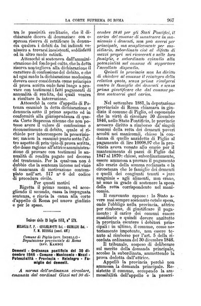 La Corte suprema di Roma raccolta periodica delle sentenze della Corte di cassazione di Roma