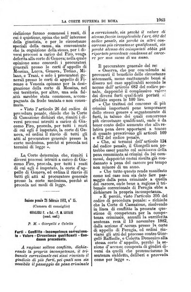 La Corte suprema di Roma raccolta periodica delle sentenze della Corte di cassazione di Roma