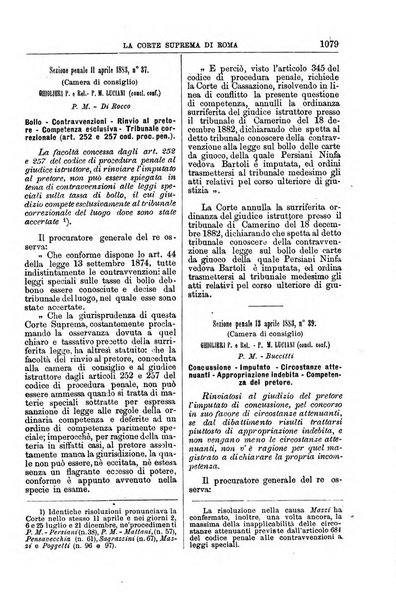 La Corte suprema di Roma raccolta periodica delle sentenze della Corte di cassazione di Roma