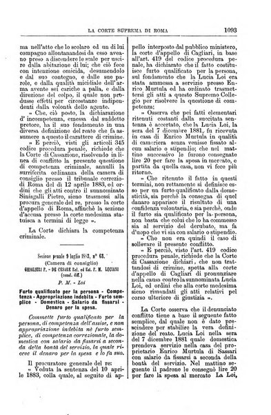 La Corte suprema di Roma raccolta periodica delle sentenze della Corte di cassazione di Roma