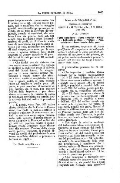 La Corte suprema di Roma raccolta periodica delle sentenze della Corte di cassazione di Roma