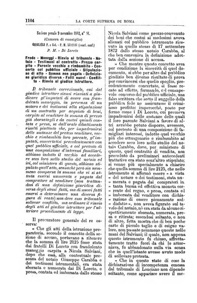 La Corte suprema di Roma raccolta periodica delle sentenze della Corte di cassazione di Roma