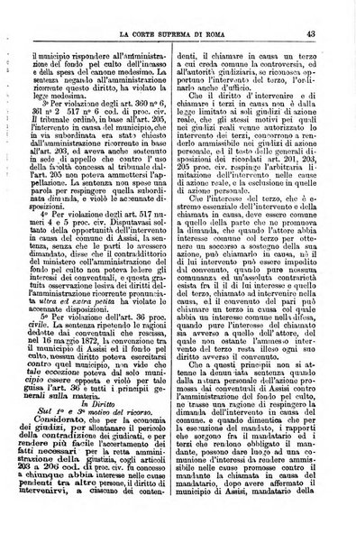 La Corte suprema di Roma raccolta periodica delle sentenze della Corte di cassazione di Roma