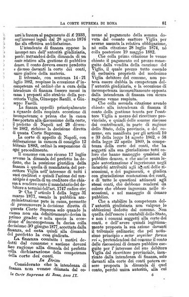 La Corte suprema di Roma raccolta periodica delle sentenze della Corte di cassazione di Roma