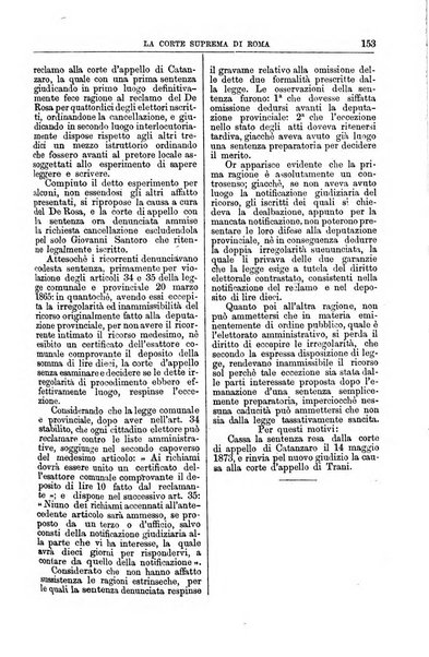 La Corte suprema di Roma raccolta periodica delle sentenze della Corte di cassazione di Roma