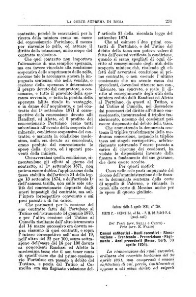 La Corte suprema di Roma raccolta periodica delle sentenze della Corte di cassazione di Roma