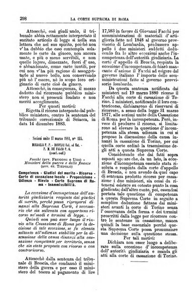 La Corte suprema di Roma raccolta periodica delle sentenze della Corte di cassazione di Roma